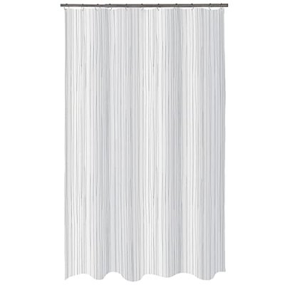 SPIRELLA Rideau de douche Polyester raya 180x200cm Blanc - Blanc - 