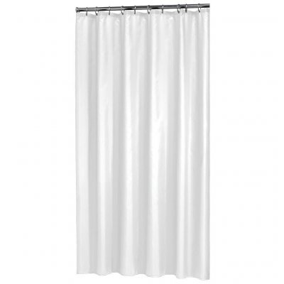 ECOLANDS Rideau De Douche Pvc Blanc 200 X 120 Cm 8 Oeillets 150236 Sealskin