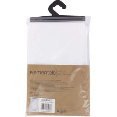 ECOLANDS Rideau De Douche Pvc Blanc 200 X 180 Cm 12 Oeillets 149714 Sealskin