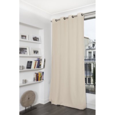 Rideau isolant thermique hiver couleur Coquille 145 x 260