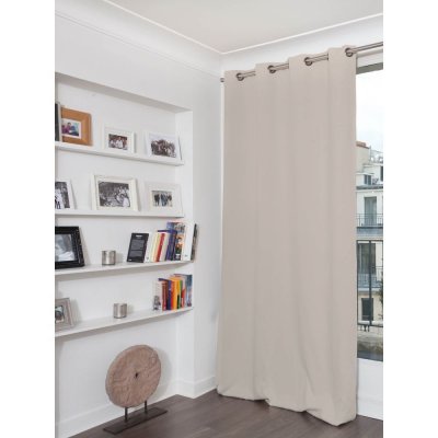 Rideau Isolant Thermique Hiver Couleur Galet 260 x 145
