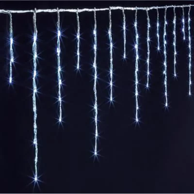 PEGANE Rideau lumineux ext&eacute;rieur 600 LED blanc froid - Dim : L.1000 x l.0,5 x H.36 cm --