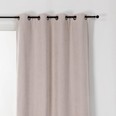 Rideau obscurcissant polyester beige clair 140 x 260 cm Beige Linder