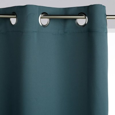 Rideau occultant couleur bleu orage 260x140 cm