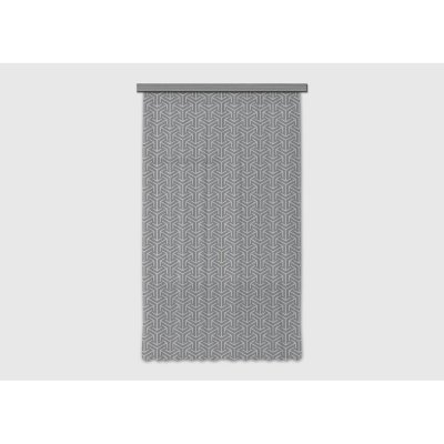 AG ART Rideau occultant forme g&eacute;om&eacute;trique sur fond gris - 140 cm x 245 cm