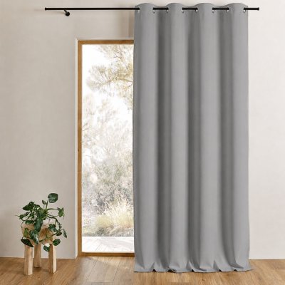 Rideau Occultant Non Feu M1 - Anthracite - 240 x 260 cm