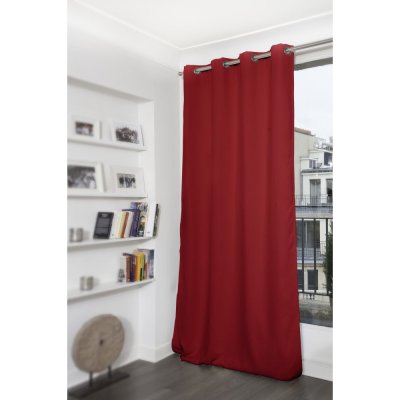 Rideau occultant oeillet rouge mc310 140 x 260 (lxh)