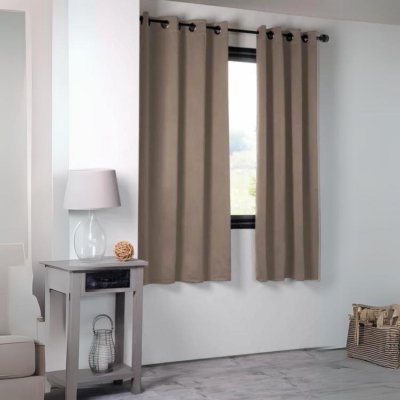 Rideau occultant uni 210gr/m2 polyester lin 180 x 135
