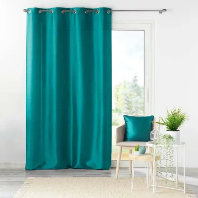 Rideau oeillets 140x240 SHANA BLEU