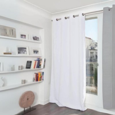 Rideau Phonique Occultant et Thermique MOONDREAM Blanc 145 x 260 cm