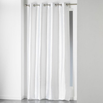 Rideau shantung shana blanc 140x240 - Douceur d'int&eacute;rieur