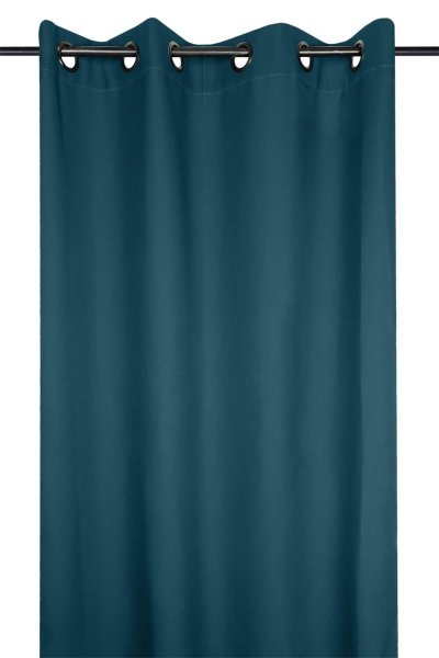 Rideau Uni aux Multiples Couleurs - Bleu Canard - 135 x 240 cm