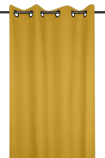 Rideau Uni aux Multiples Couleurs - Jaune - 135 x 240 cm