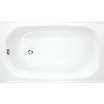Riga Baignoire gain de place 120 x 70 cm en acier &eacute;maill&eacute;, Blanc (H2340200000001)