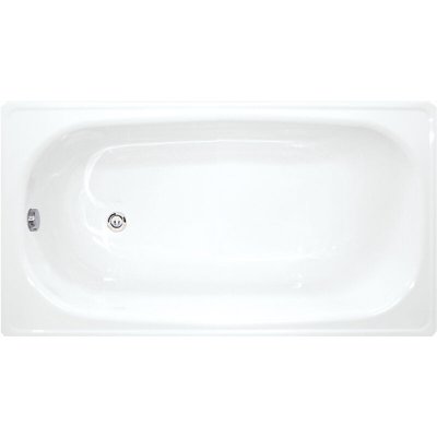 Riga Baignoire gain de place 130 x 70 cm en acier &eacute;maill&eacute;, Blanc (H2340300000001)