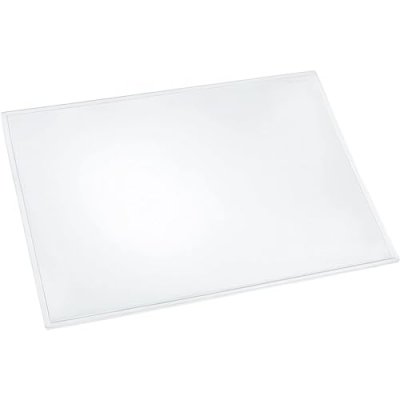 GENERIQUE Rillstab Sous-main DURELLA TRANSPARENT, mat - Lot de 2 Noir