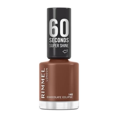 RIMMEL LONDON Rimmel 60 Seconds Super Shine Nail Polish 140 Chocolate Eclipse 8ml