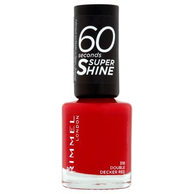 RIMMEL LONDON Rimmel 60 Seconds Super Shine vernis &agrave; ongles teinte 310 Double Decker Red 8 ml