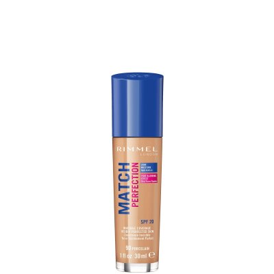 RIMMEL &nbsp;Match Perfection Fond de teint &nbsp;(diverses teintes) - Porcelain