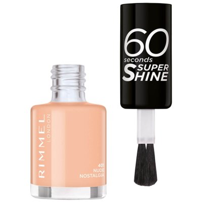 RIMMEL  - Vernis &agrave; Ongles 60 Seconds Super Shine - 401 Nude Nostalgia