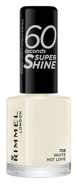 RIMMEL LONDON RIMMEL Vernis &agrave; ongles 60 Seconds Super Shine - 703 White Hot Love
