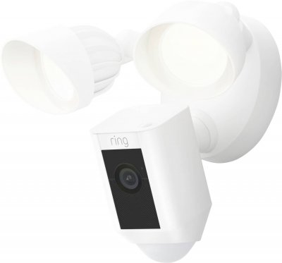 RING  FLOODLIGHT CAM WIRED PLUS WHITE 