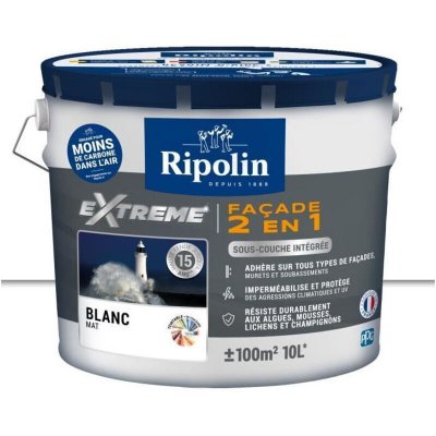 RIPOLIN  PROTECTION EXTREME FACADE BLANC Mat 10 L