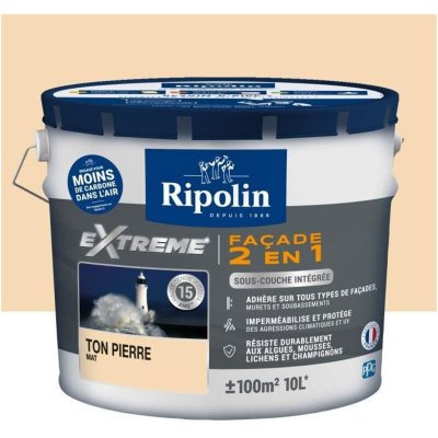 RIPOLIN  PROTECTION EXTREME FACADE TON PIERRE Mat 10 L
