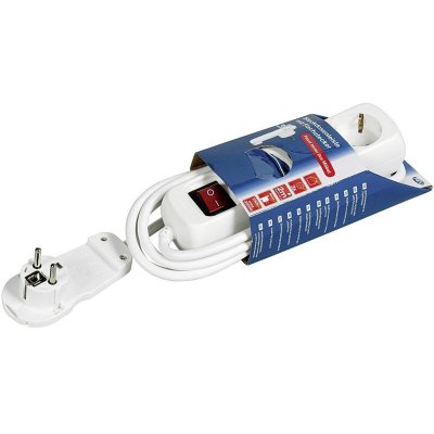 REV Ritter-bloc avec interrupteur 3 modules 2 m blanc 0012326114 - 