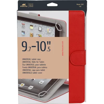 RIVACASE  Etui tablette universel Orly 10,1'' - Cuir - Rouge