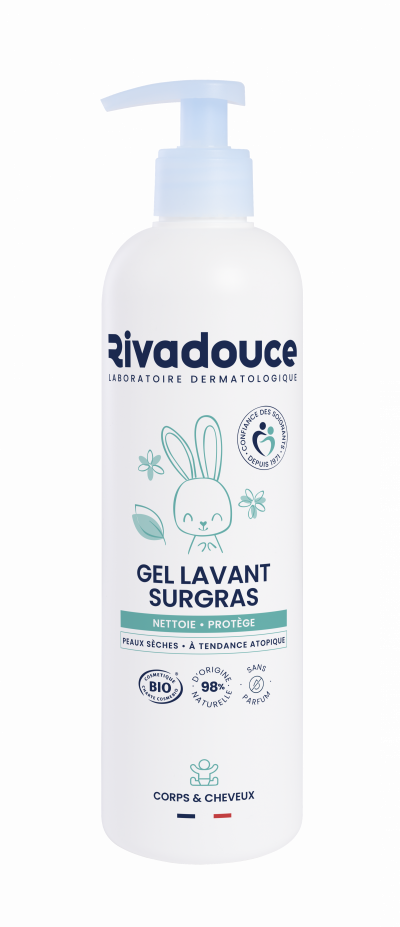 RIVADOUCE  Gel lavant surgras b&eacute;b&eacute; bio 500ml