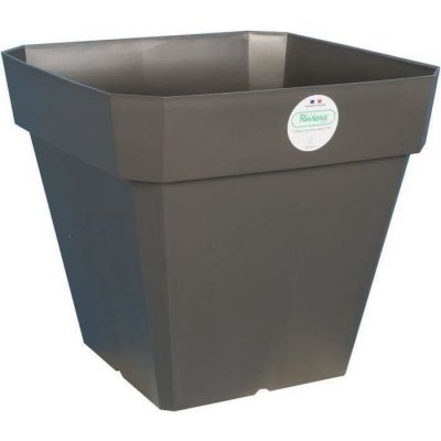 RIVIERA  Pot &agrave; Soleilla Carr&eacute;, 50cm Diam&egrave;tre, Gris