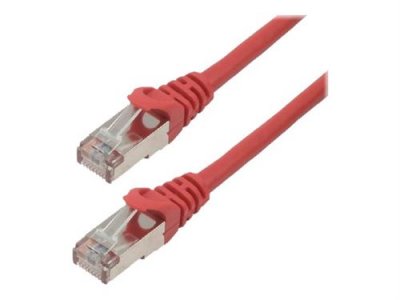 MCL SAMAR Rj45 cable 100percentage copper cat 6a s/ftp lszh 20m red