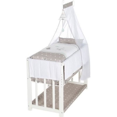 ROBA  Berceau Cododo Complet ""Indibear"" 4 en 1 - Convertible en banc - Blanc