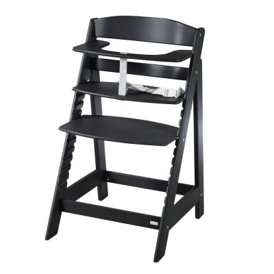 ROBA  Chaise Haute &Eacute;volutive Sit Up Flex - Utilisable Jusqu'&agrave; la Chaise d'Adolescent - Bois Noir noir