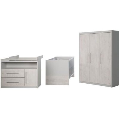 ROBA  Chambre B&eacute;b&eacute; Compl&egrave;te ""Maren 2"" - Lit 70x140 cm + Commode &agrave; langer + Armoire