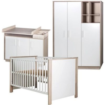 ROBA  Chambre B&eacute;b&eacute; Compl&egrave;te ""Olaf""  - Lit 70x140 cm + Commode &agrave; langer + Armoire