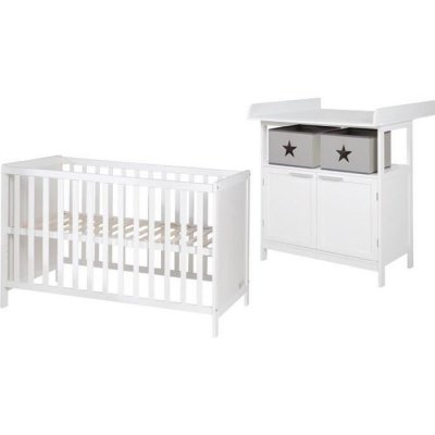 ROBA  Chambre B&eacute;b&eacute; duo ""Hamburg""  - Lit Cododo 60x120 cm + Commode &agrave; langer 2 portes