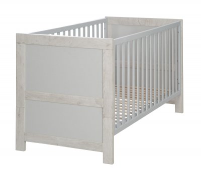 ROBA  Lit b&eacute;b&eacute; &eacute;volutif en bois et r&eacute;glable en hauteur Mila 70x140