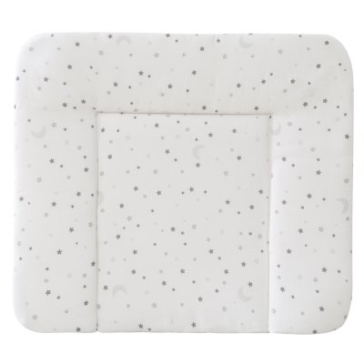 ROBA  Matelas &agrave; Langer ""Sternenzauber"" - 85x75 cm - Imprim&eacute; &eacute;toiles grises