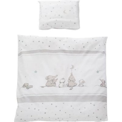 ROBA  Parure de lit B&eacute;b&eacute; ""Sternenzauber"" r&eacute;versible - Housse de Couette 80x80 cm + Taie 40x35 cm