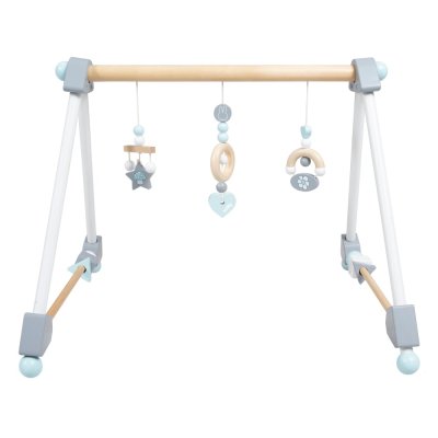 ROBA  Portique d'&Eacute;veil en Bois pour B&eacute;b&eacute; ""miffy&reg;""- Avec 3 Pendentifs - Blanc/Gris