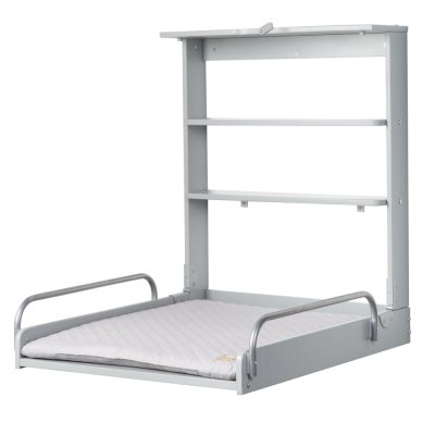 ROBA  Table &agrave; Langer Murale + Matelas &agrave; Langer  Style - Bois Taupe 212015TPV230