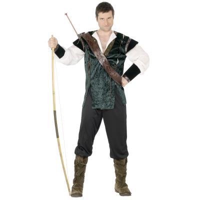 SMIFFYS Robin Hood Costume, Male Chest 42"-44", Leg Inseam 33