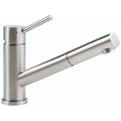 Robinet cuisine Como Shower, acier massif, Sans nettoyant