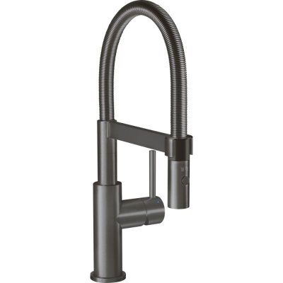 VILLEROY & BOCH Robinet cuisine Steel expert compact, anthracite, Sans nettoyant