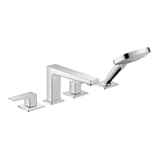 HANSGROHE Robinet de baignoire 4 trous avec levier plat 110 cm Metropol 