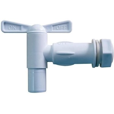 BOUTTE Robinet de cuve quart de tour 20x27 en plastique Blanc