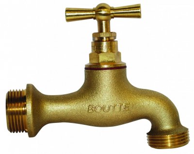 BOUTTE Robinet de puisage &agrave; clapet - entr&eacute;e 20x27 - sortie 20x27
