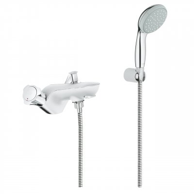 GROHE PROFESSIONNAL Robinet melangeur monotrou bain douche costa l Chrome et blanc Grohe